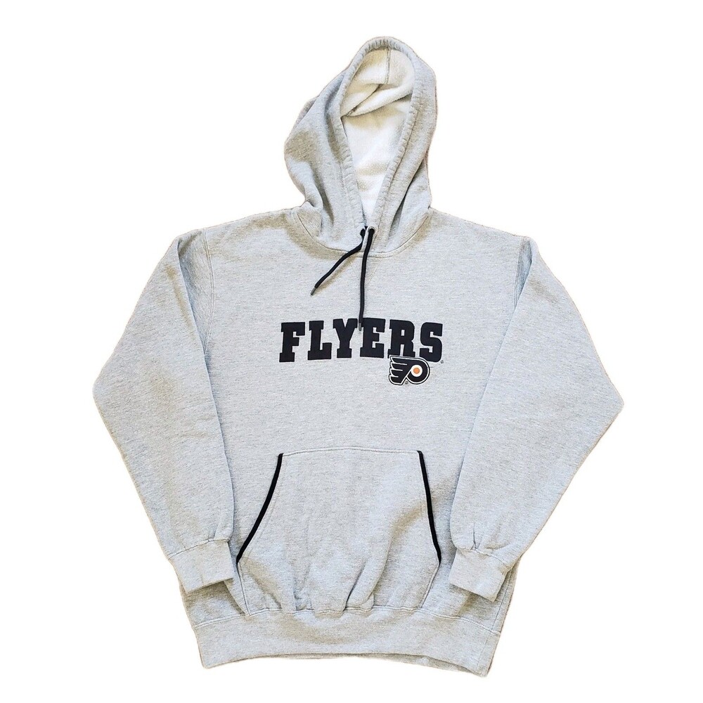 Vintage Y2K Lee Sport Philadelphia Flyers Medium Mens Gray Embroidered Hoodie